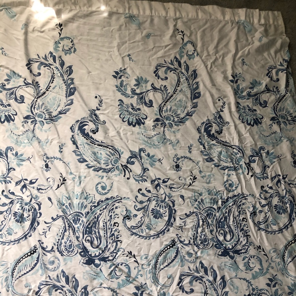 Paisley Blue Shower Curtain